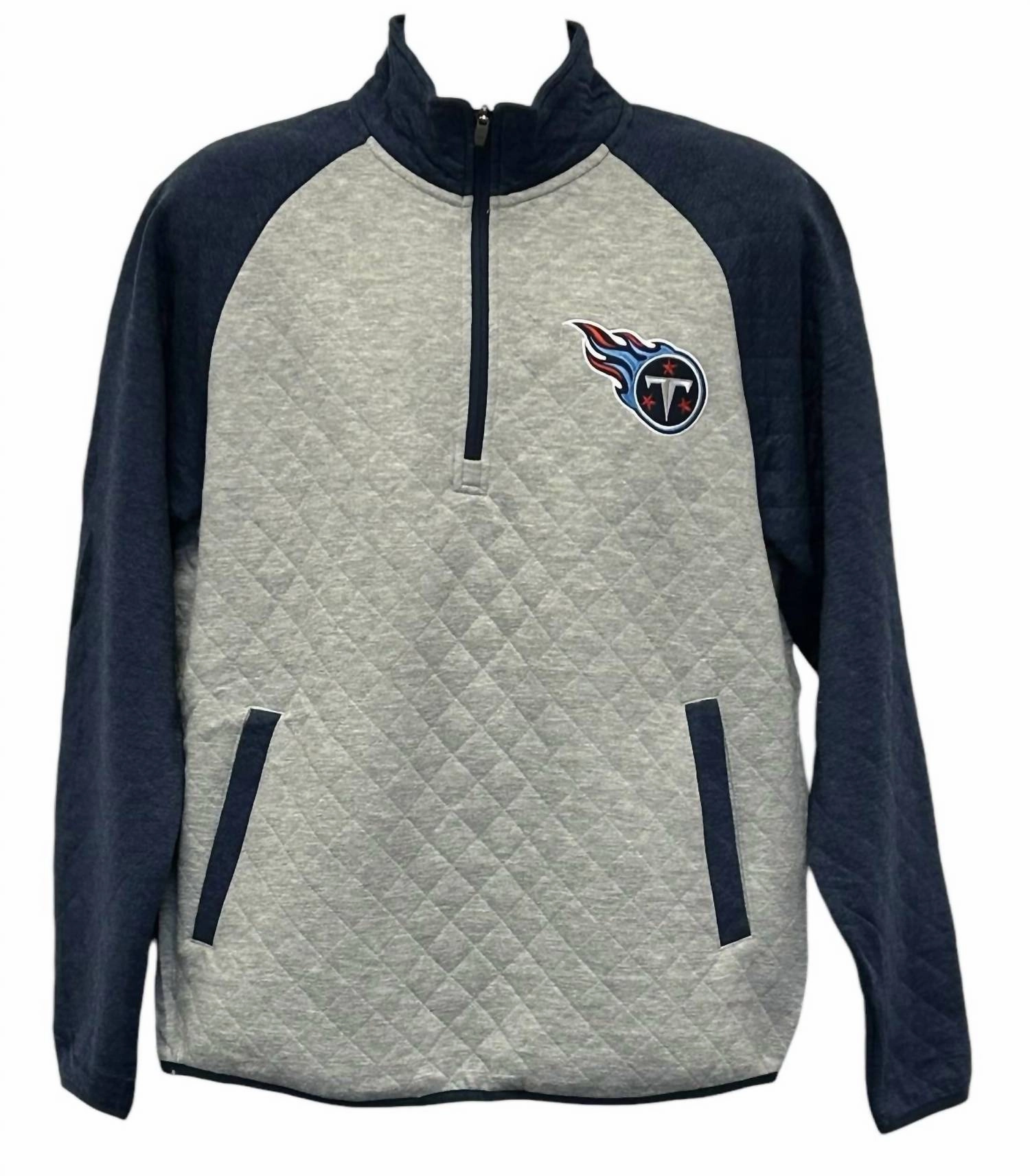 Men's Tennessee Titans 1/4-Zip Pullover In Grey