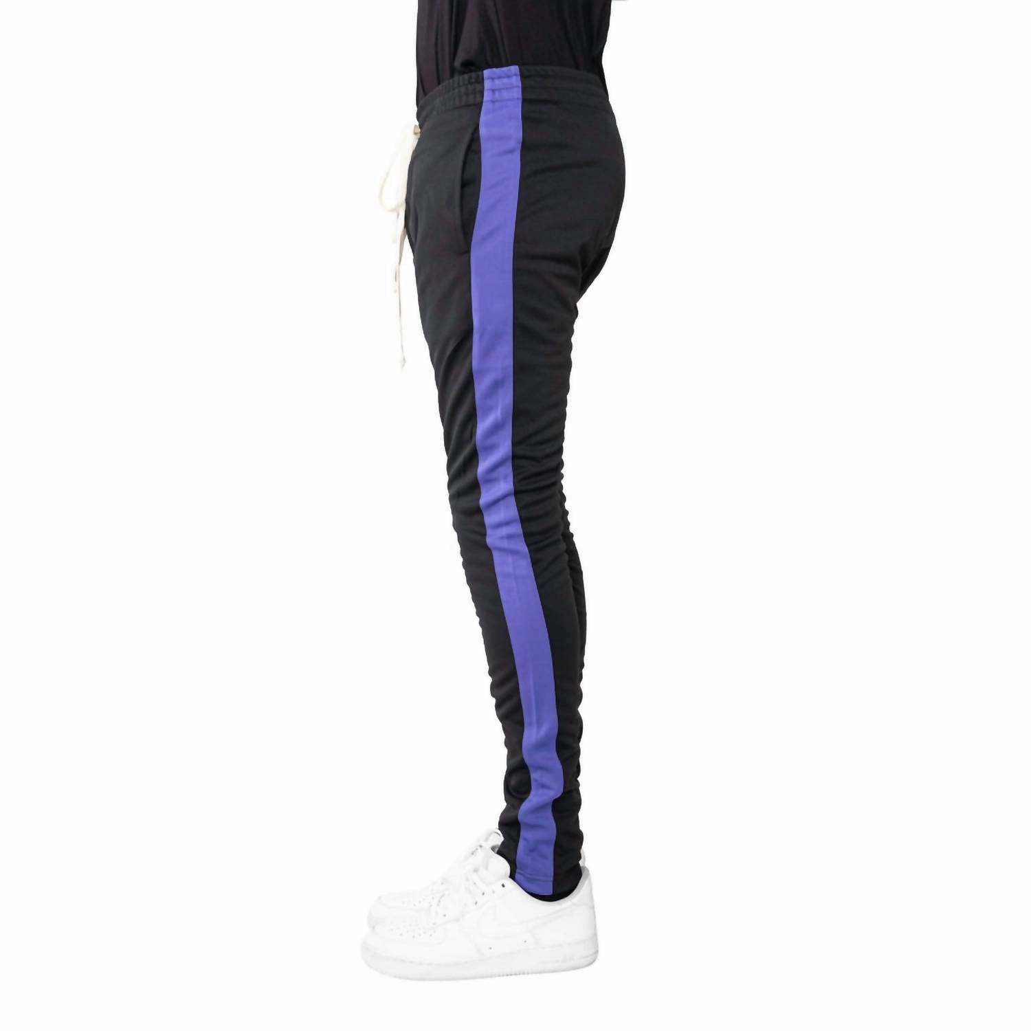 Men's Track Pant In Black/purple