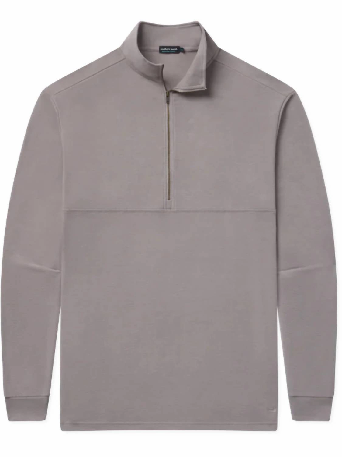 Men's Woods Cross Brushed Pullover Sweater In Midnight Gray