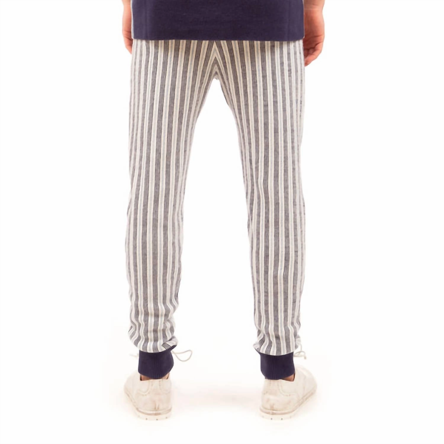 Men's Woven Stripe Sweatpants In Multi