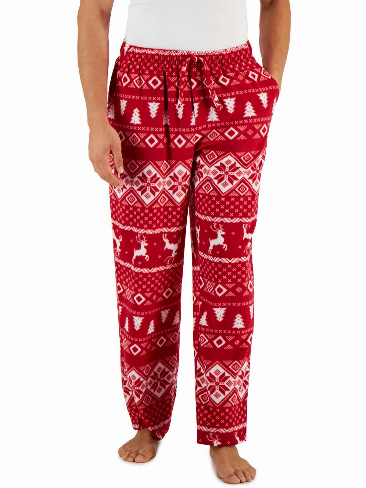 Mens Fleece Nightwear Pajama Bottoms