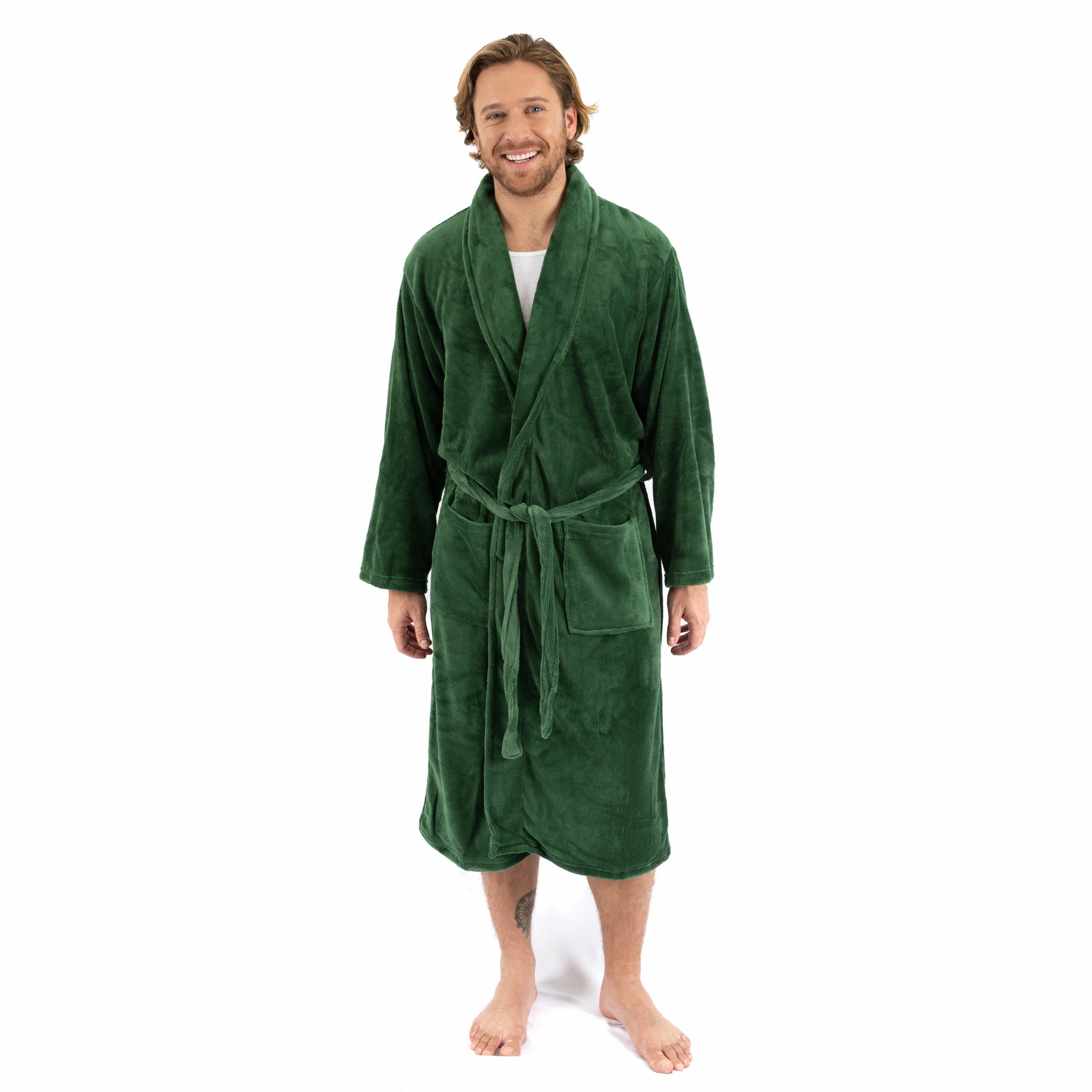 Mens Fleece Robe