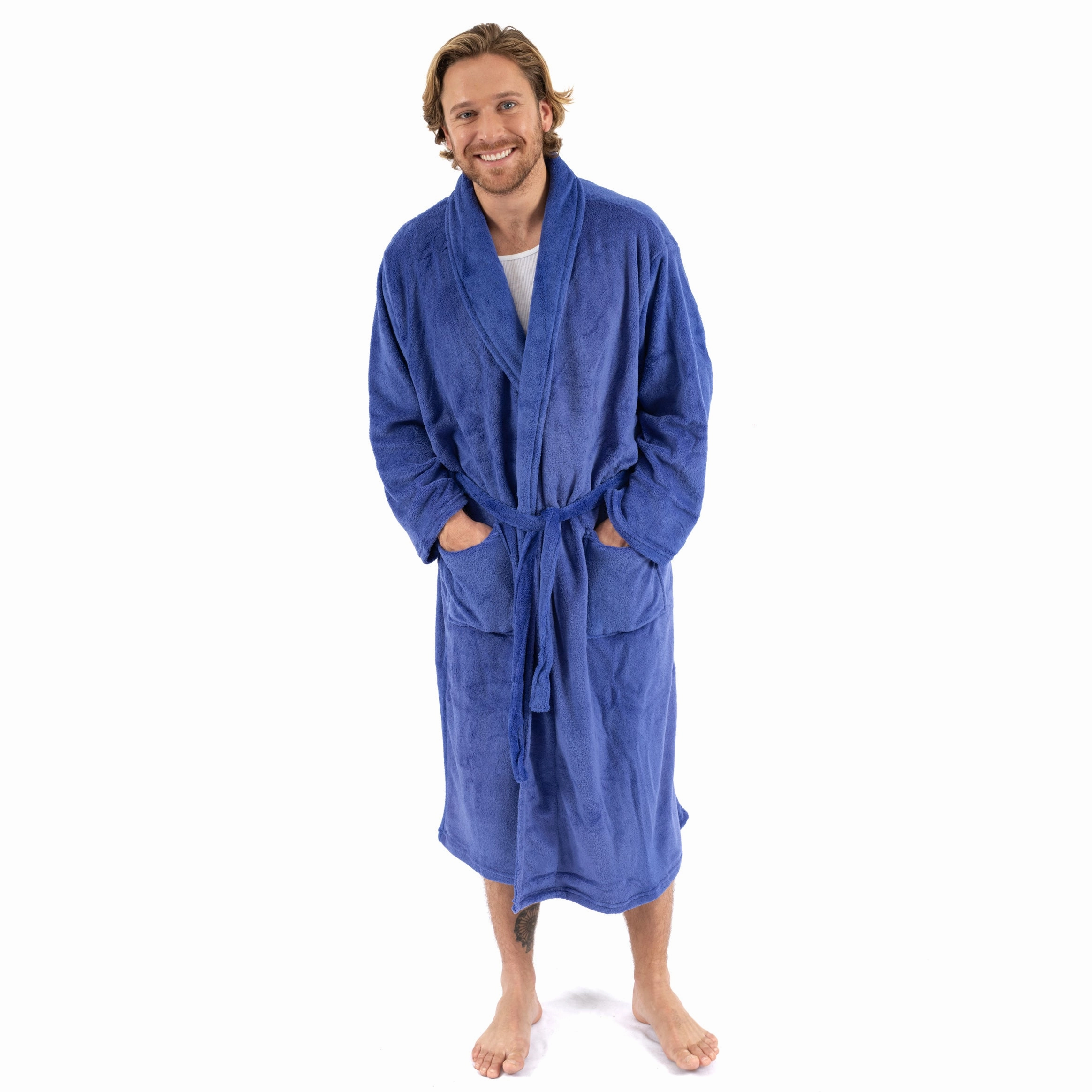 Mens Fleece Robe