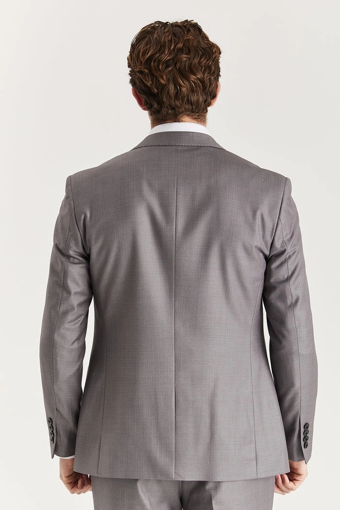 Mens Grey Tailored 3 Piece Suit Formal Classic Suit
