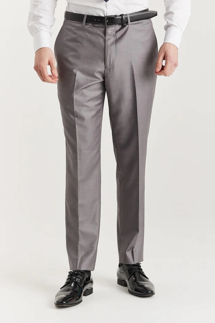 Mens Grey Tailored 3 Piece Suit Formal Classic Suit