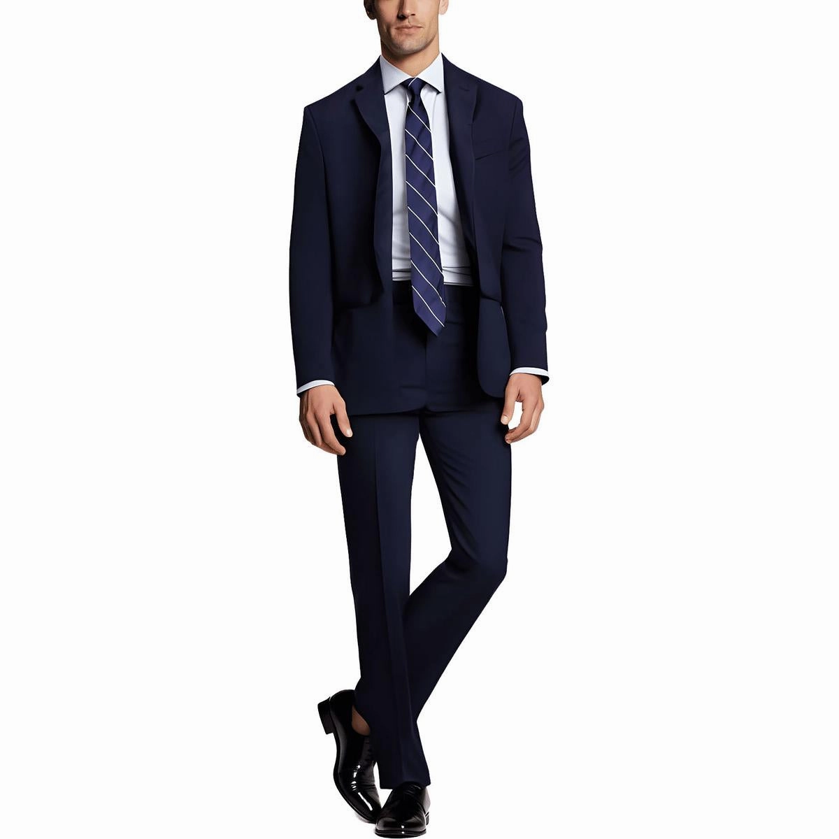 Mens Slim Fit Suit Separate Two-Button Suit