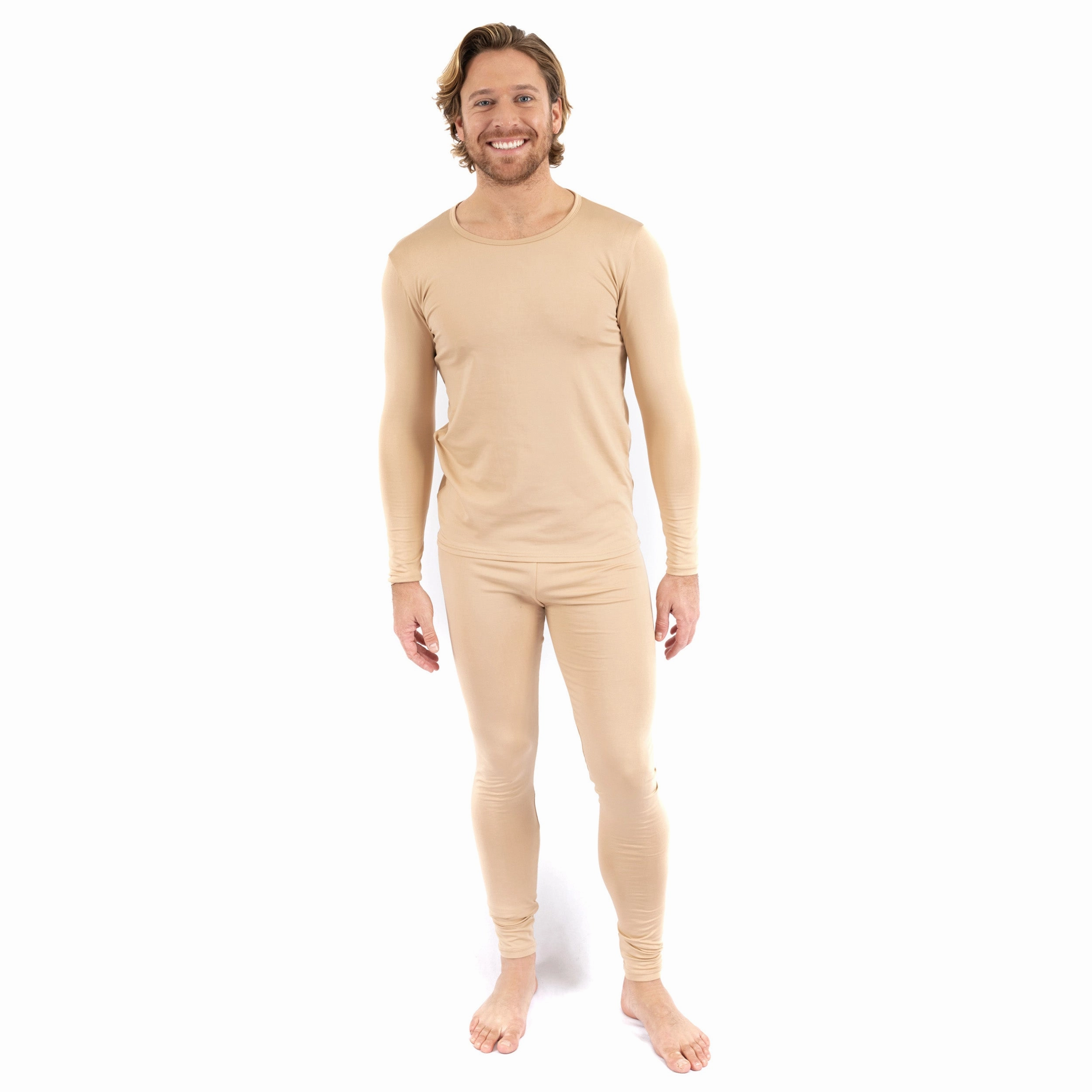 Mens Two Piece Thermal Pajamas