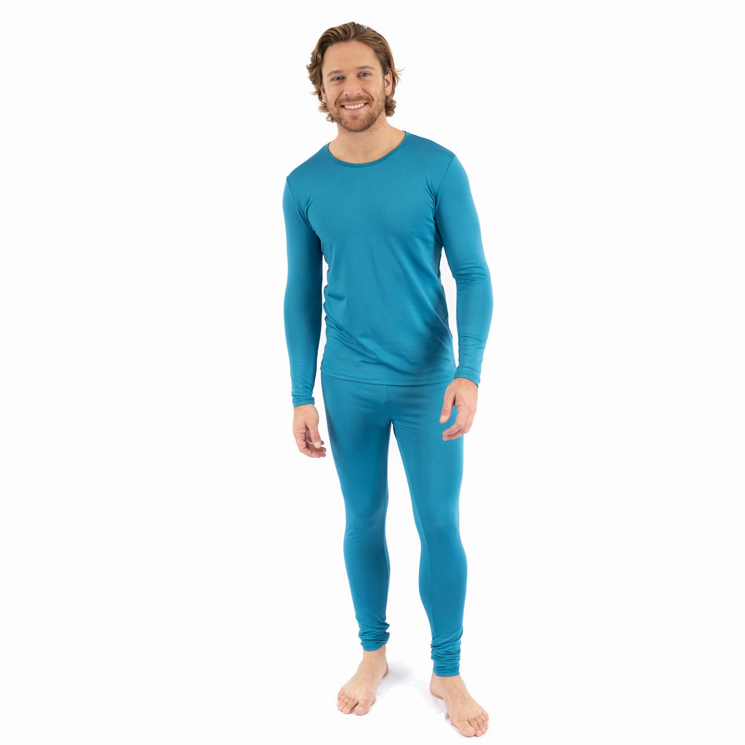 Mens Two Piece Thermal Pajamas