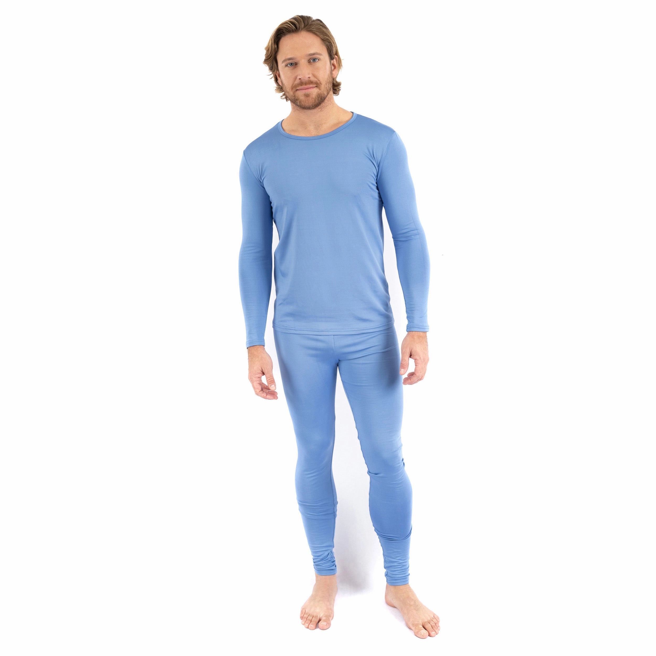 Mens Two Piece Thermal Pajamas