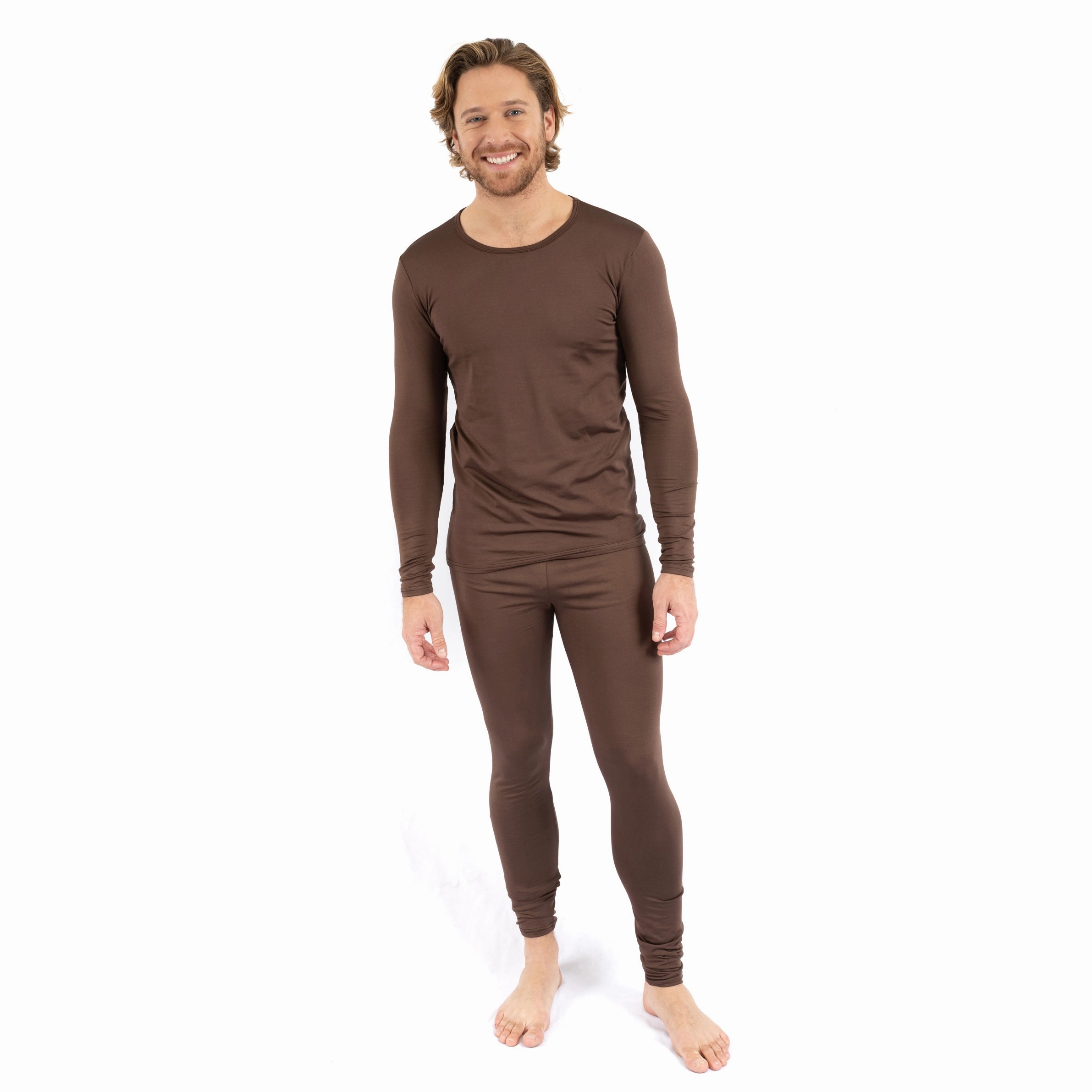 Mens Two Piece Thermal Pajamas