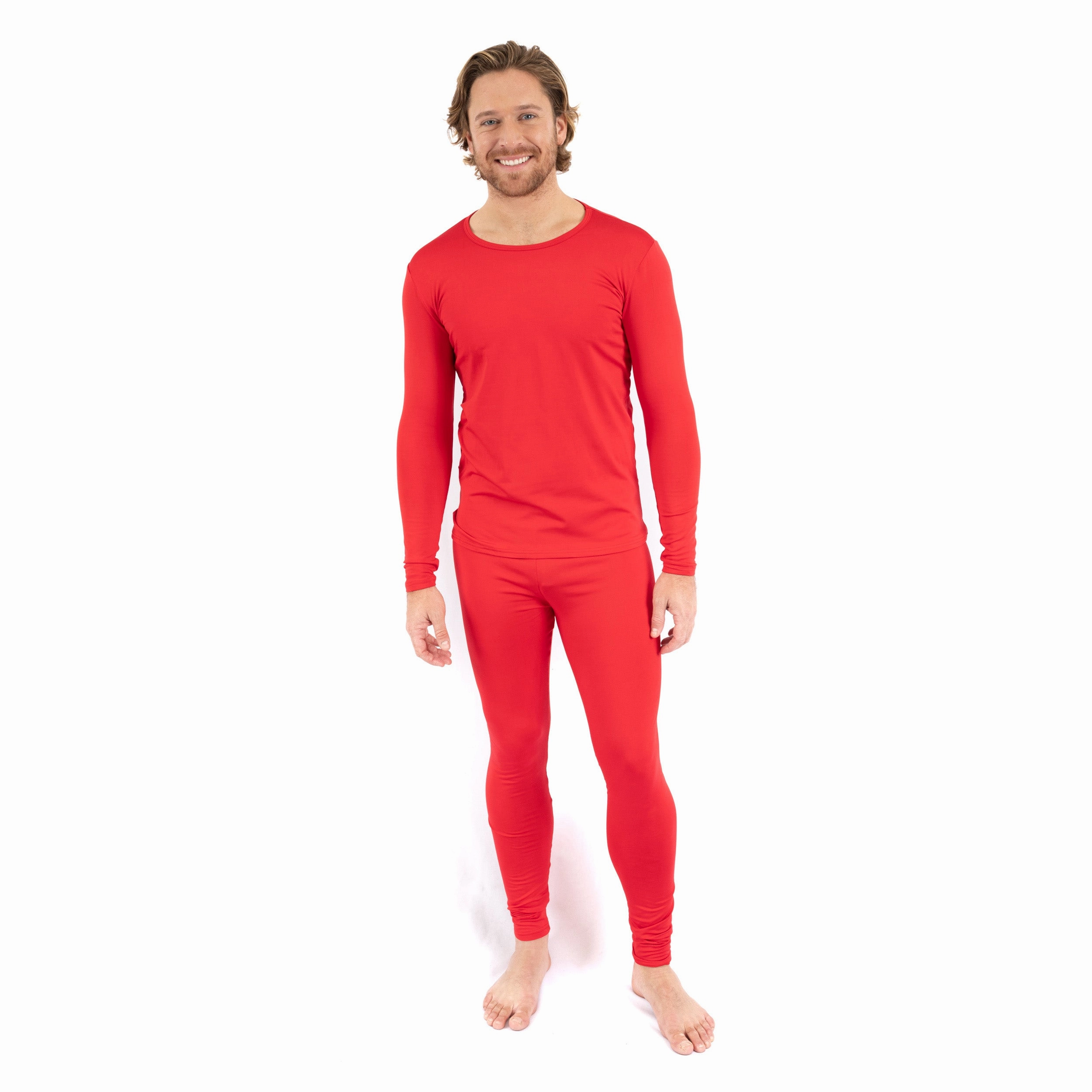 Mens Two Piece Thermal Pajamas