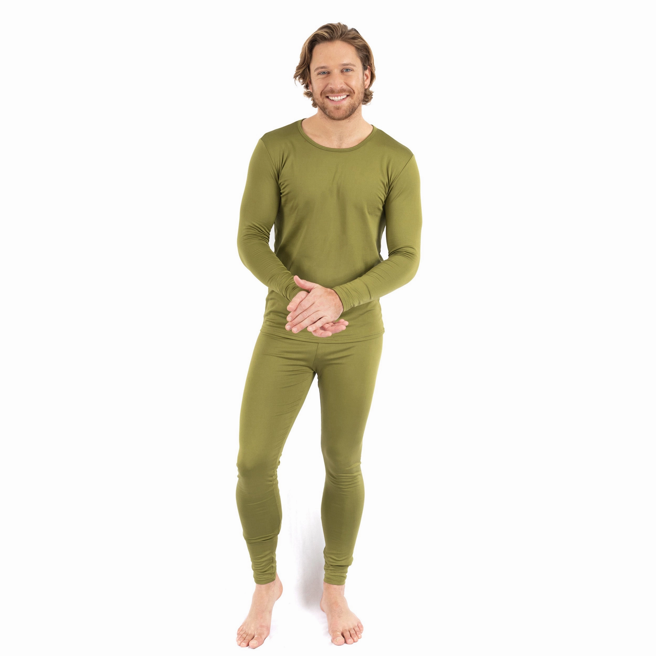 Mens Two Piece Thermal Pajamas
