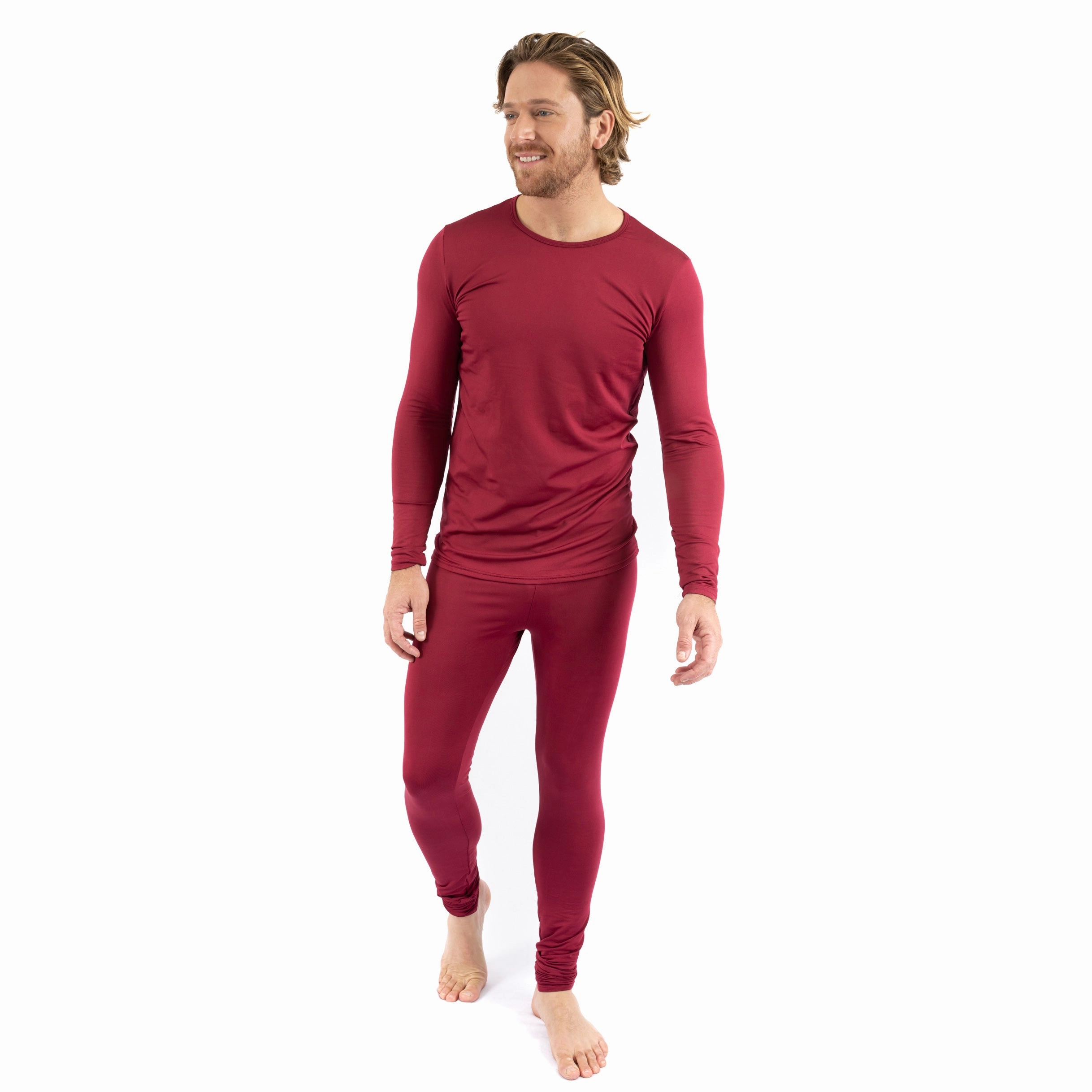 Mens Two Piece Thermal Pajamas
