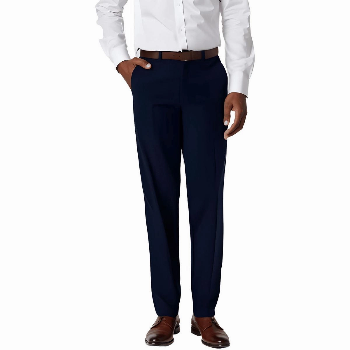 Mens Wrinkle Resistant Twill Khaki Pants