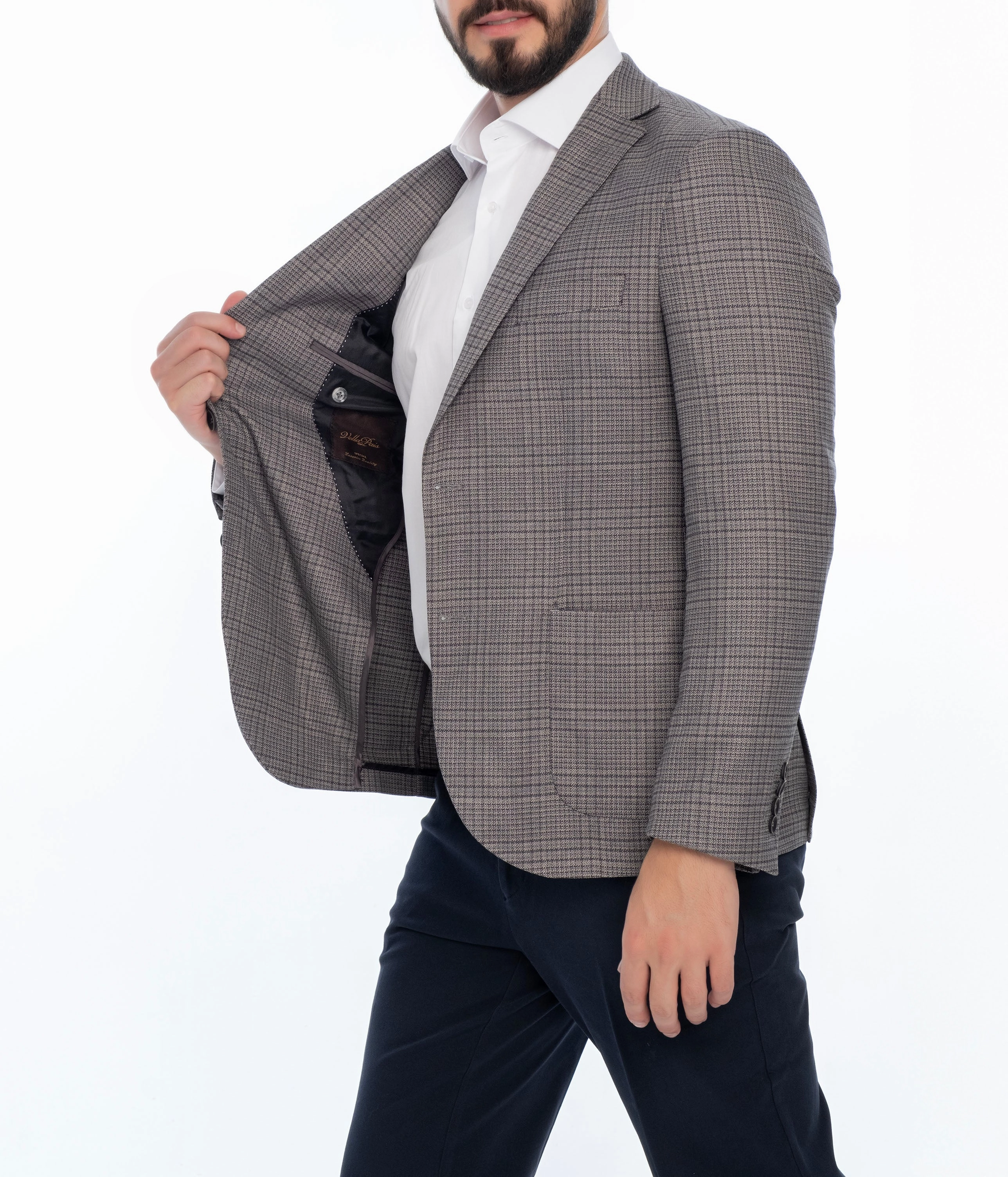 MERCI REGULAR FIT PLAID SPORT COAT