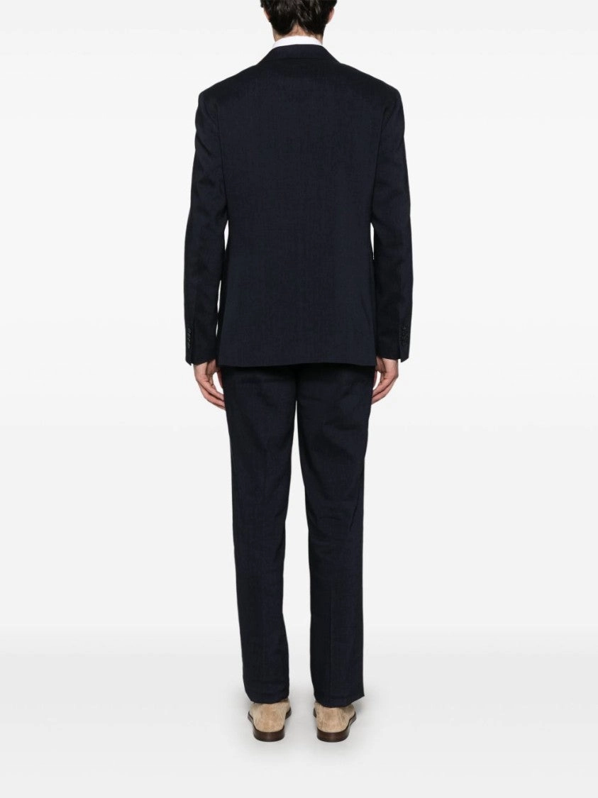 Midnight Blue Tailored Suit Jacket