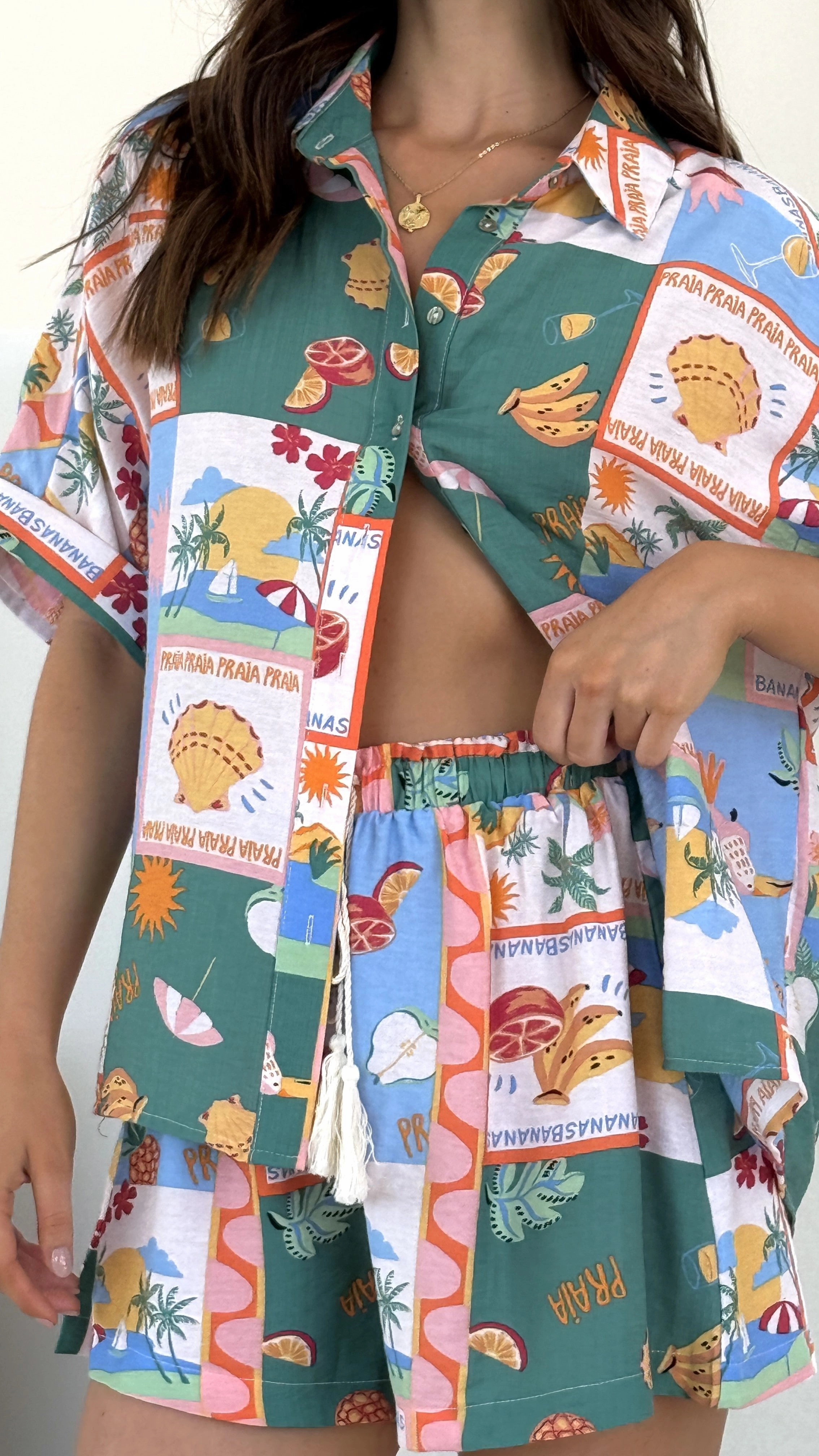Mila Shorts - Praia Print