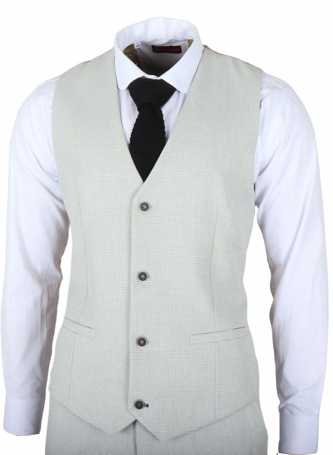 Miller 3 Piece Check Classic Plaid Tailored Fit Suit