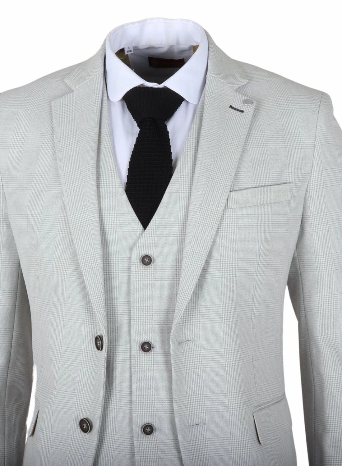 Miller 3 Piece Check Classic Plaid Tailored Fit Suit