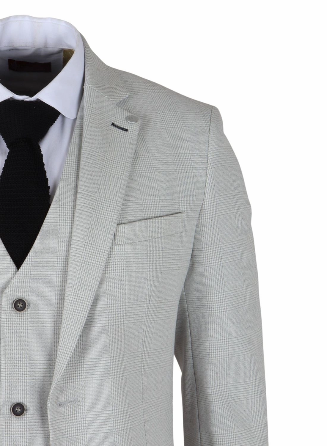 Miller 3 Piece Check Classic Plaid Tailored Fit Suit