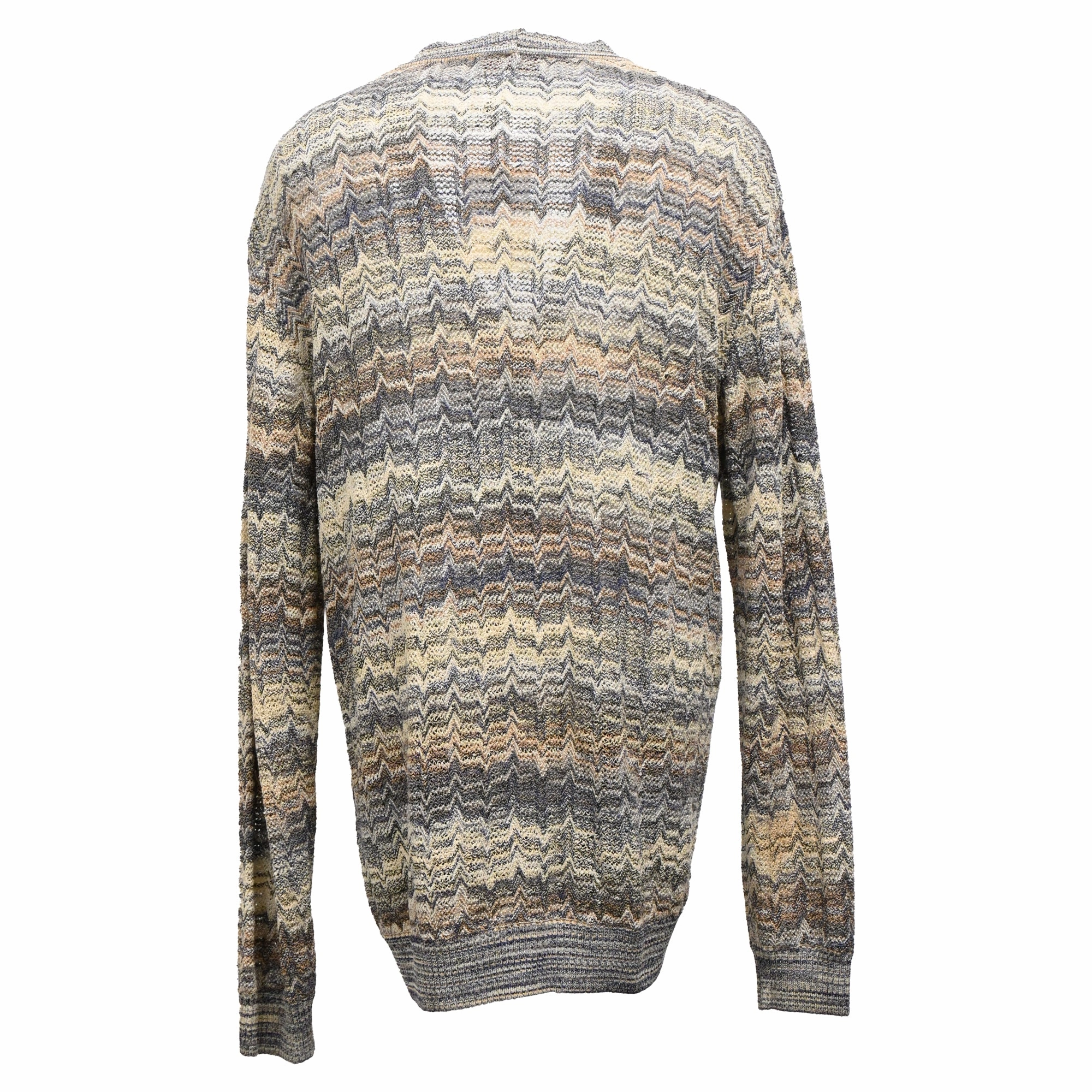 Missoni Zigzag Buttoned Cardigan in Multicolor Wool
