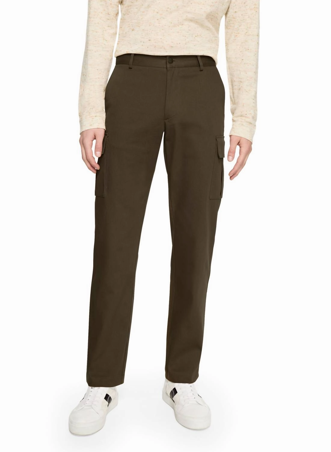 Modern Cargo Pants In Dark Olive