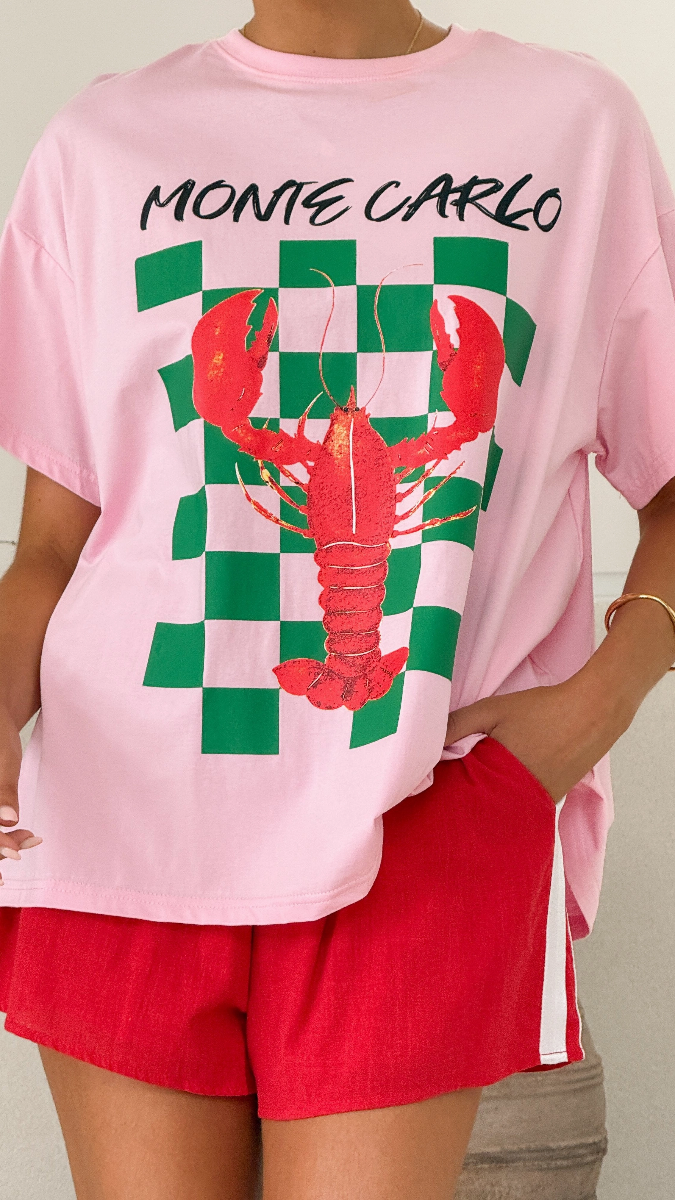 Monte Carlo Shirt and Shorts Set - Lobster