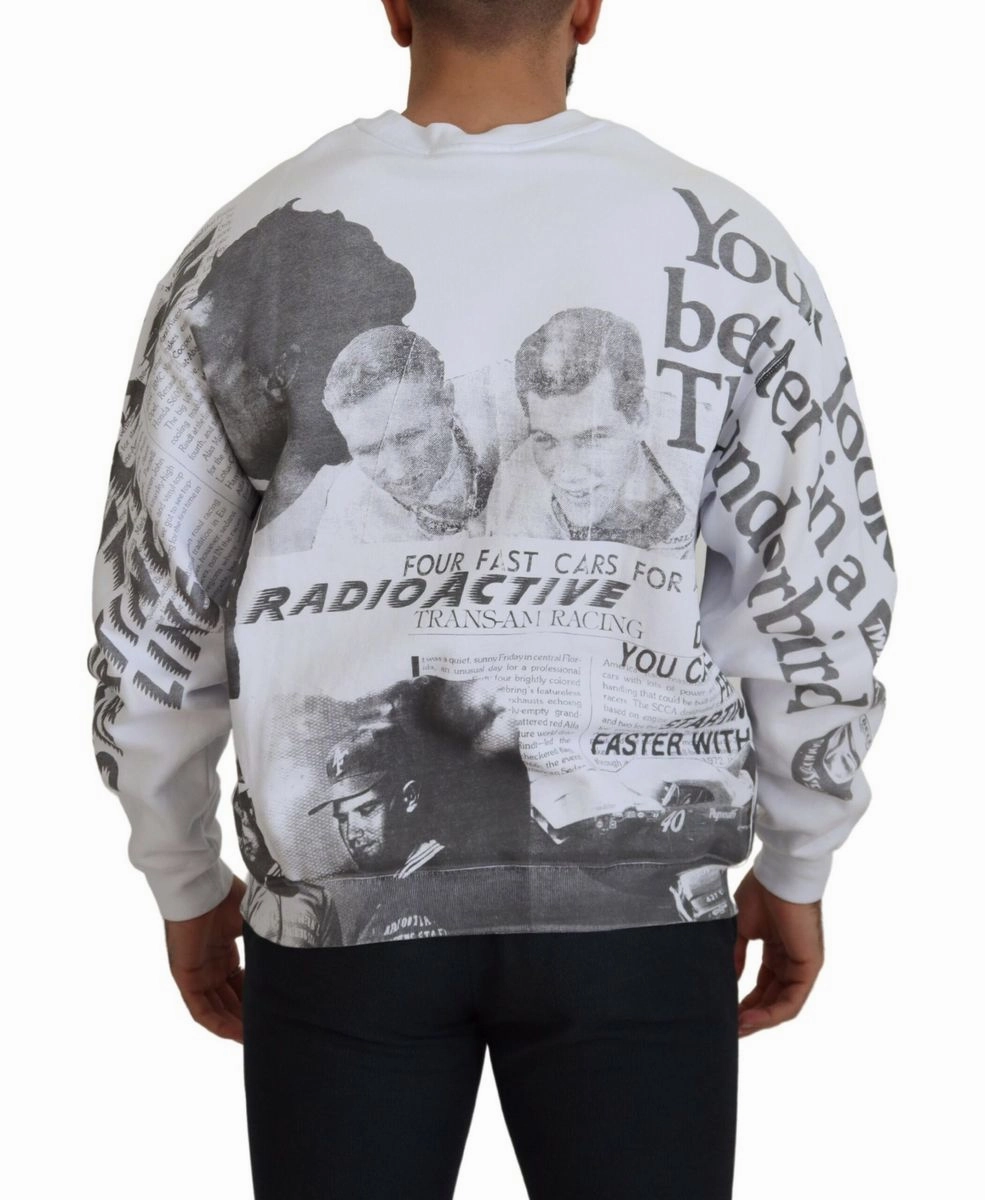 MSGM  Cotton Crewneck Pullover Sweatshirt Men's Sweater