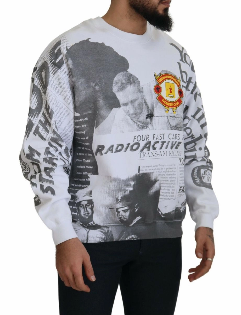 MSGM  Cotton Crewneck Pullover Sweatshirt Men's Sweater