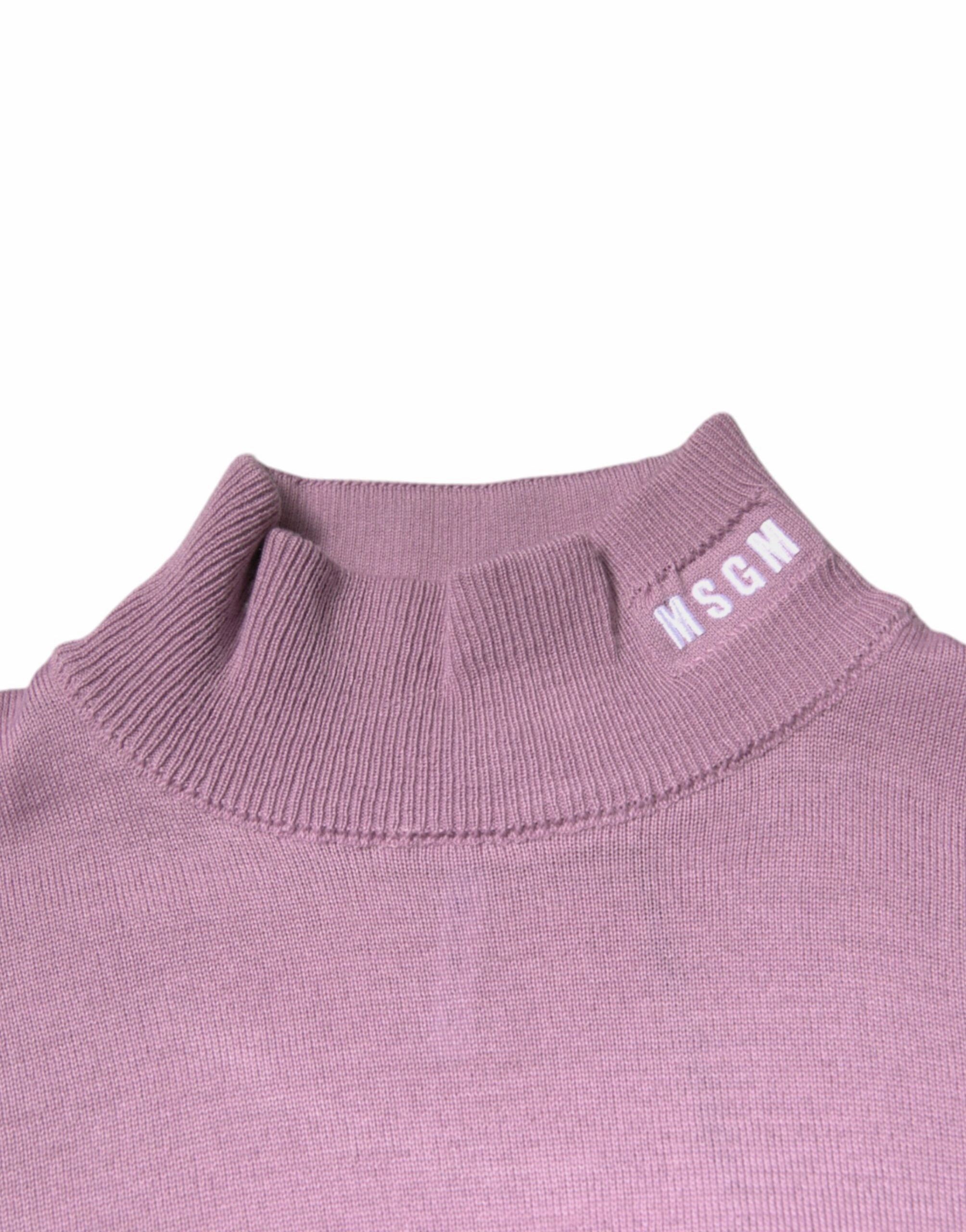 MSGM Wool Knit Turtle Neck Long Sleeve Pullover Men's Sweater (Pre-Owned)