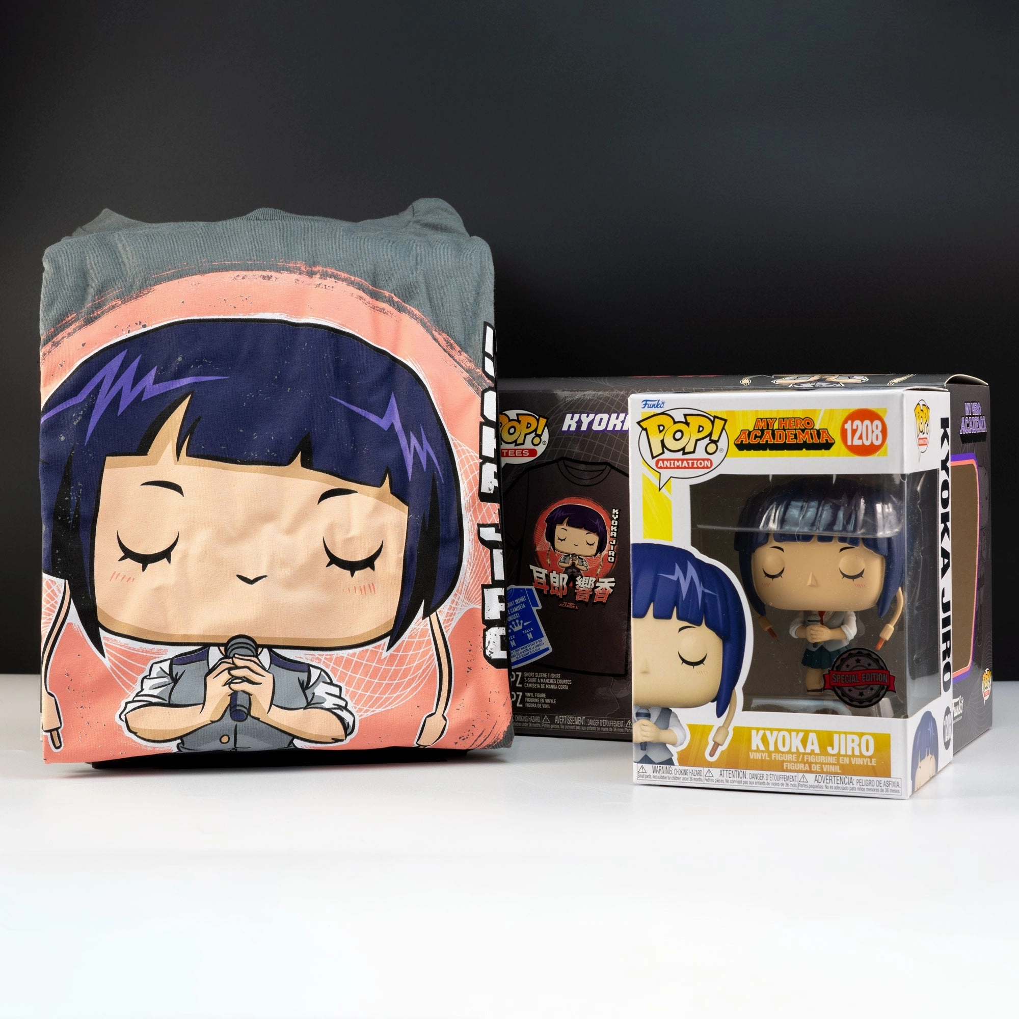 My Hero Academia Jirou with Microphone Pop! Vinyl and Tee Set
