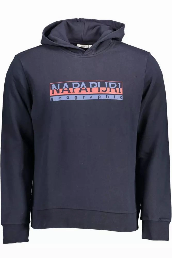 Napapijri Chic  Hooded Cotton Sweatshirt with Logo Men's Print
