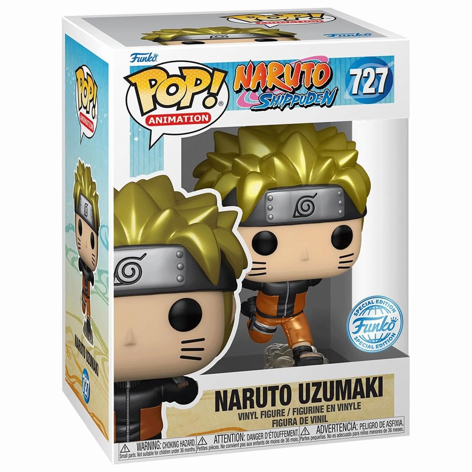 Naruto Run Pop! Vinyl and Tee Set