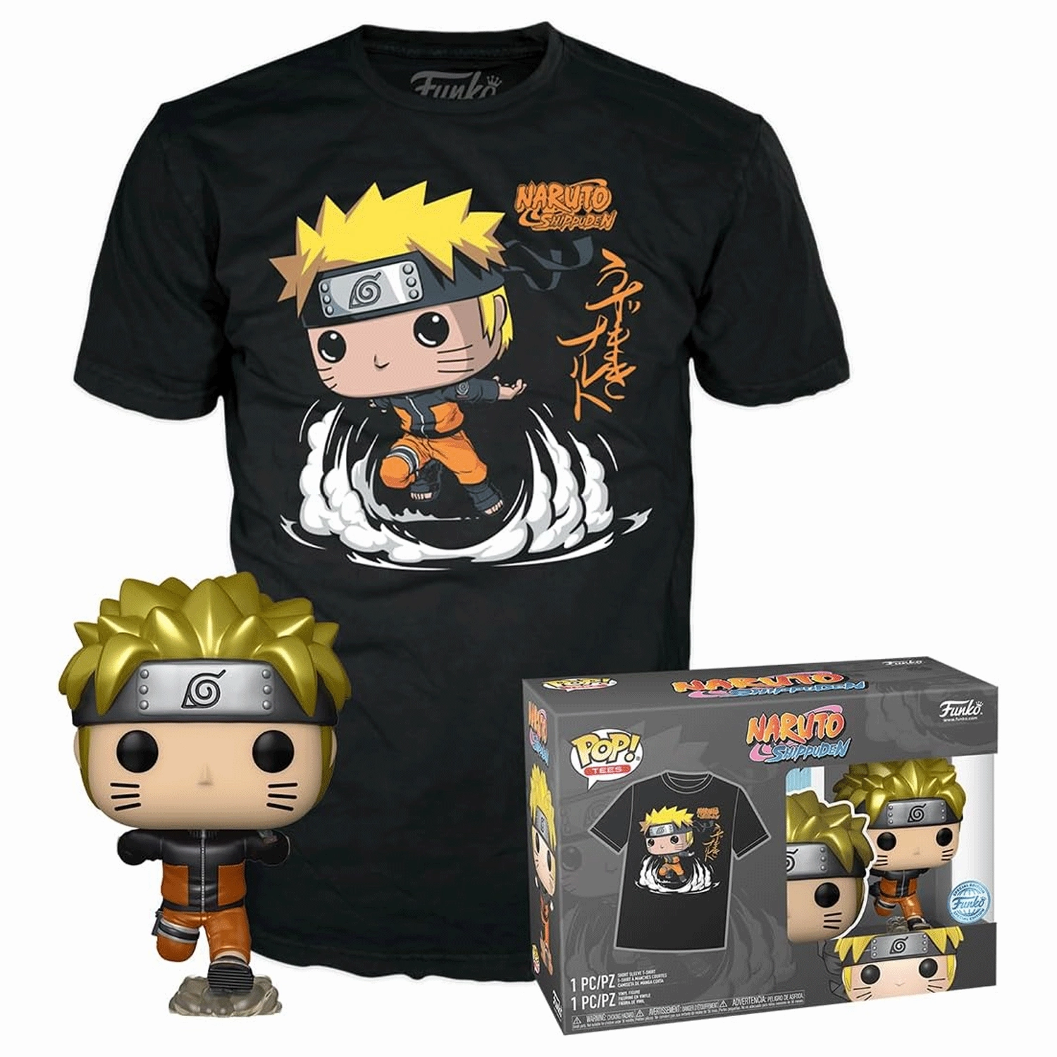 Naruto Run Pop! Vinyl and Tee Set
