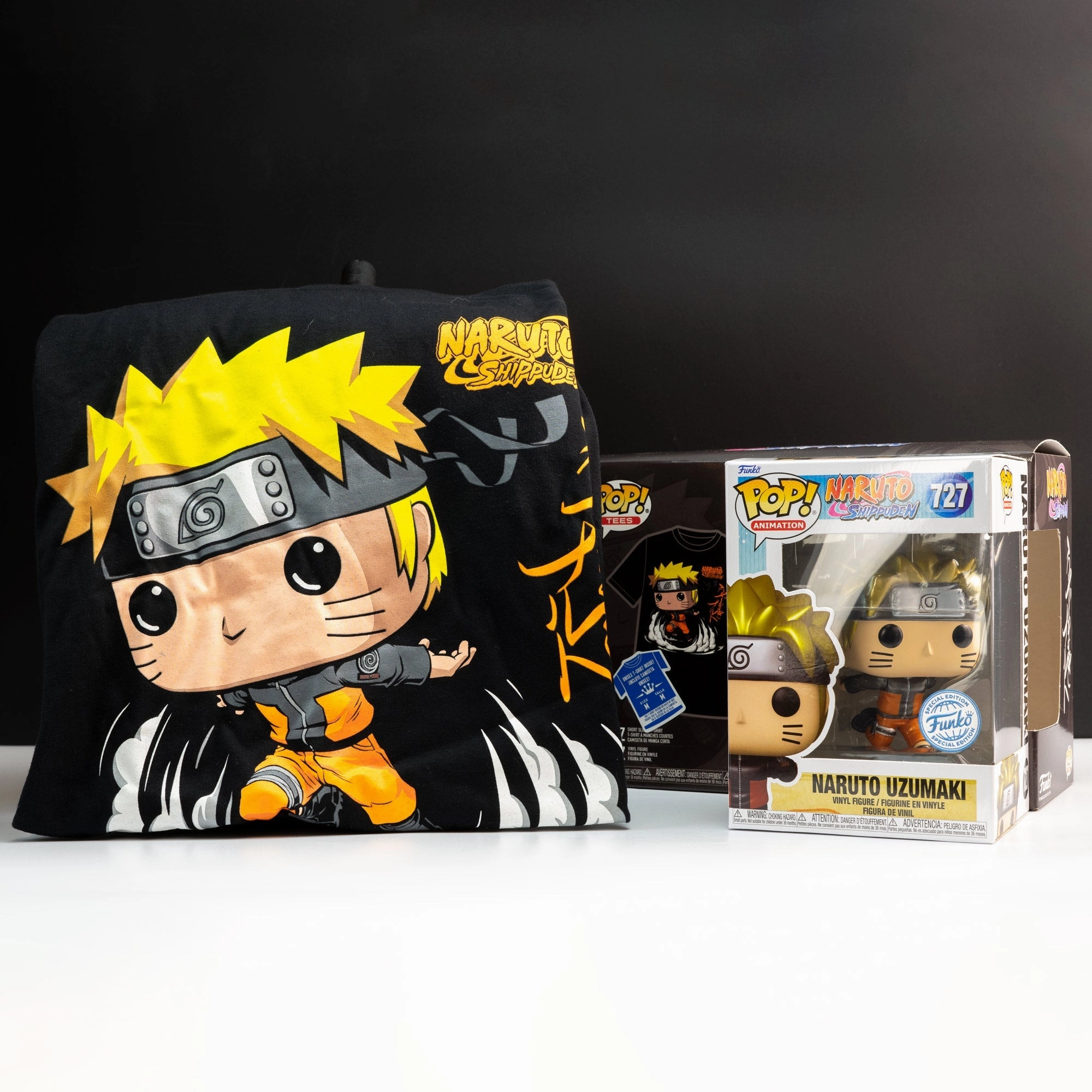 Naruto Run Pop! Vinyl and Tee Set