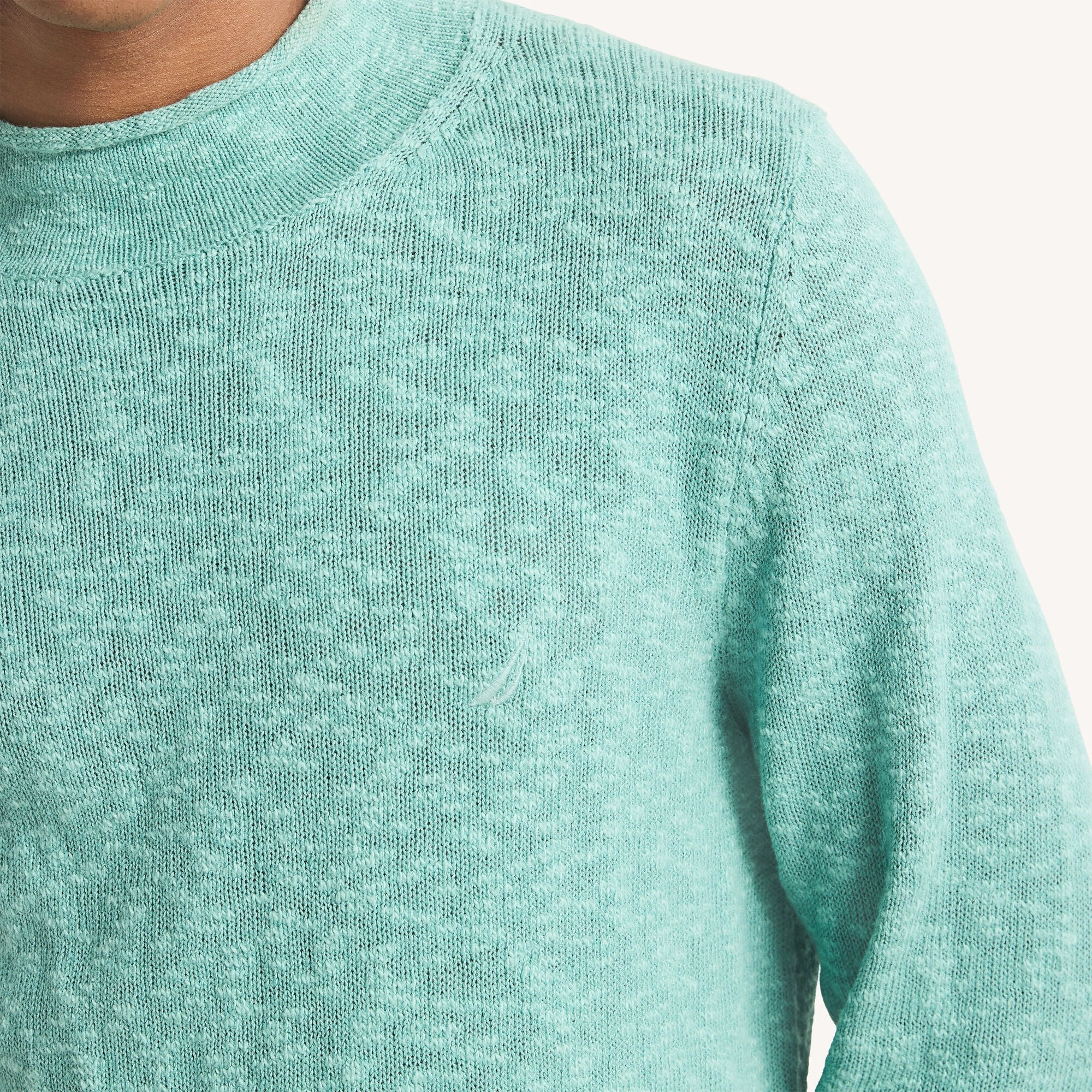 Nautica Mens Linen Crewneck Sweater