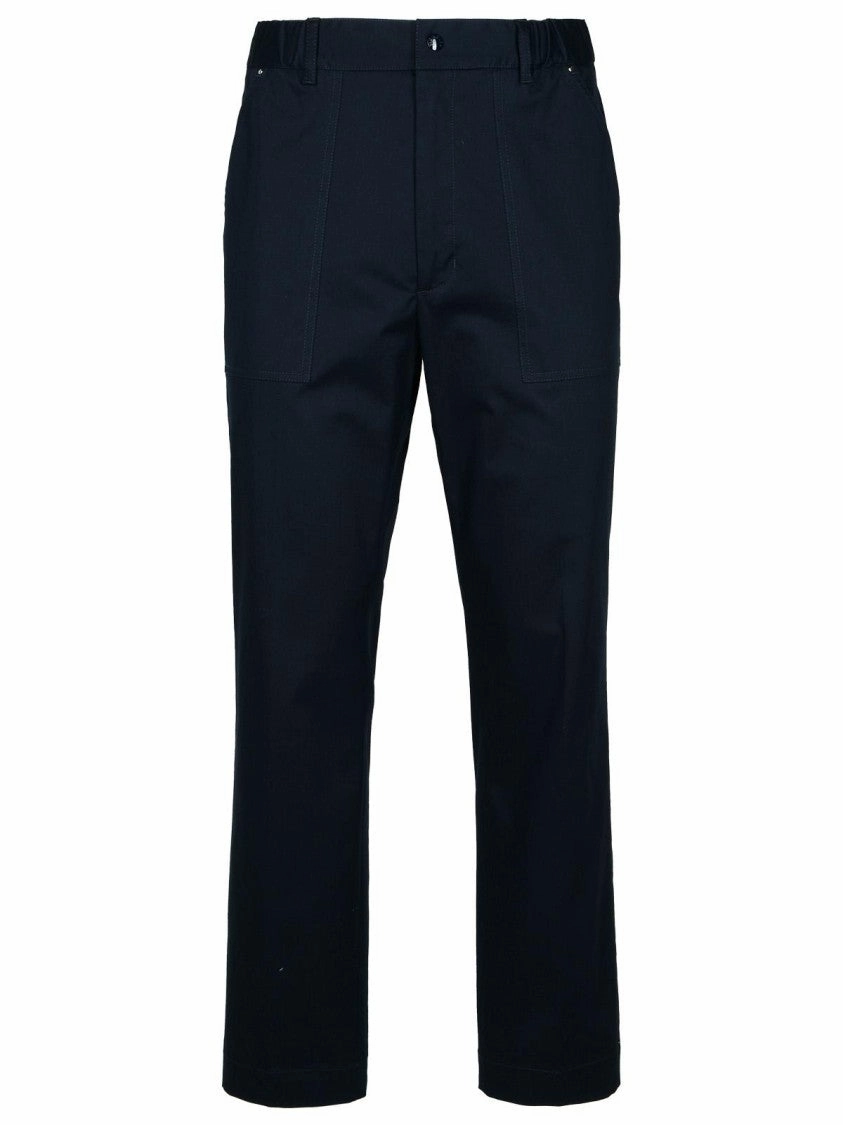 Navy Cotton Trousers