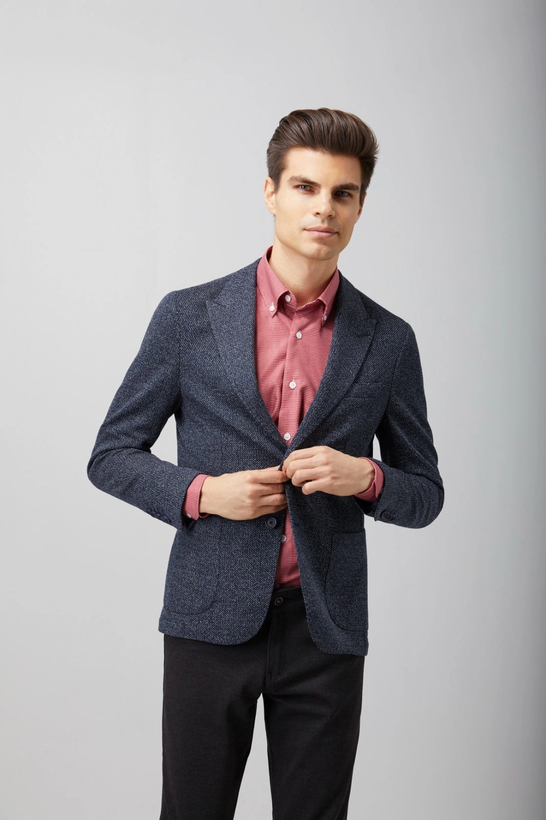 Navy with White Speckles Sportcoat