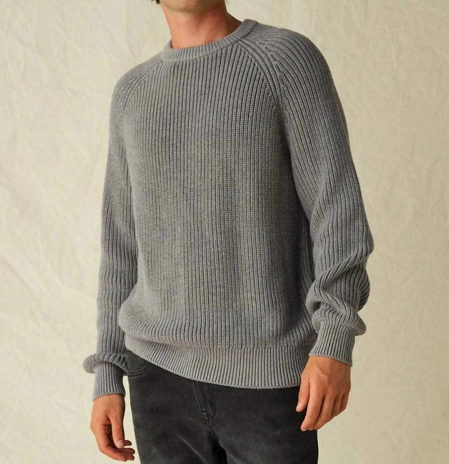 Neptune Sweater In Charcoal Heather Grey
