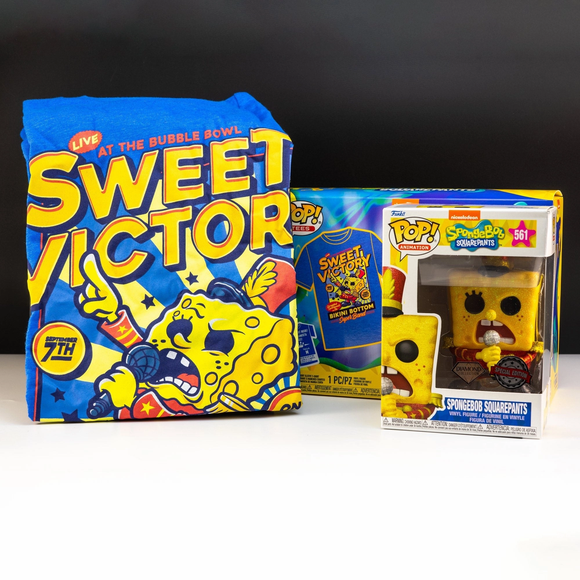 Nickelodeon SpongeBob SquarePants Band LDR Pop! Vinyl and Tee Set