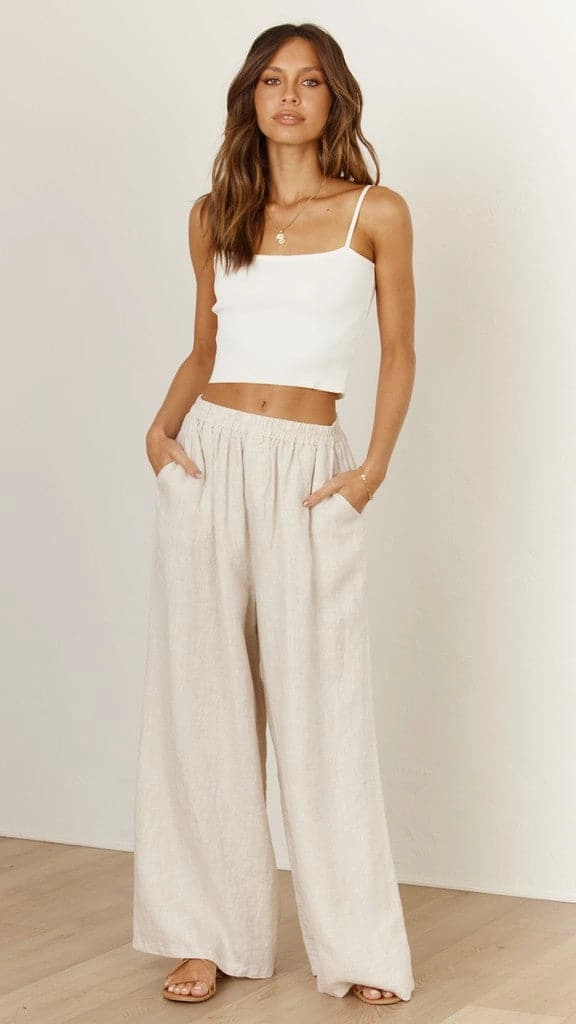 Oceana Pants - Natural