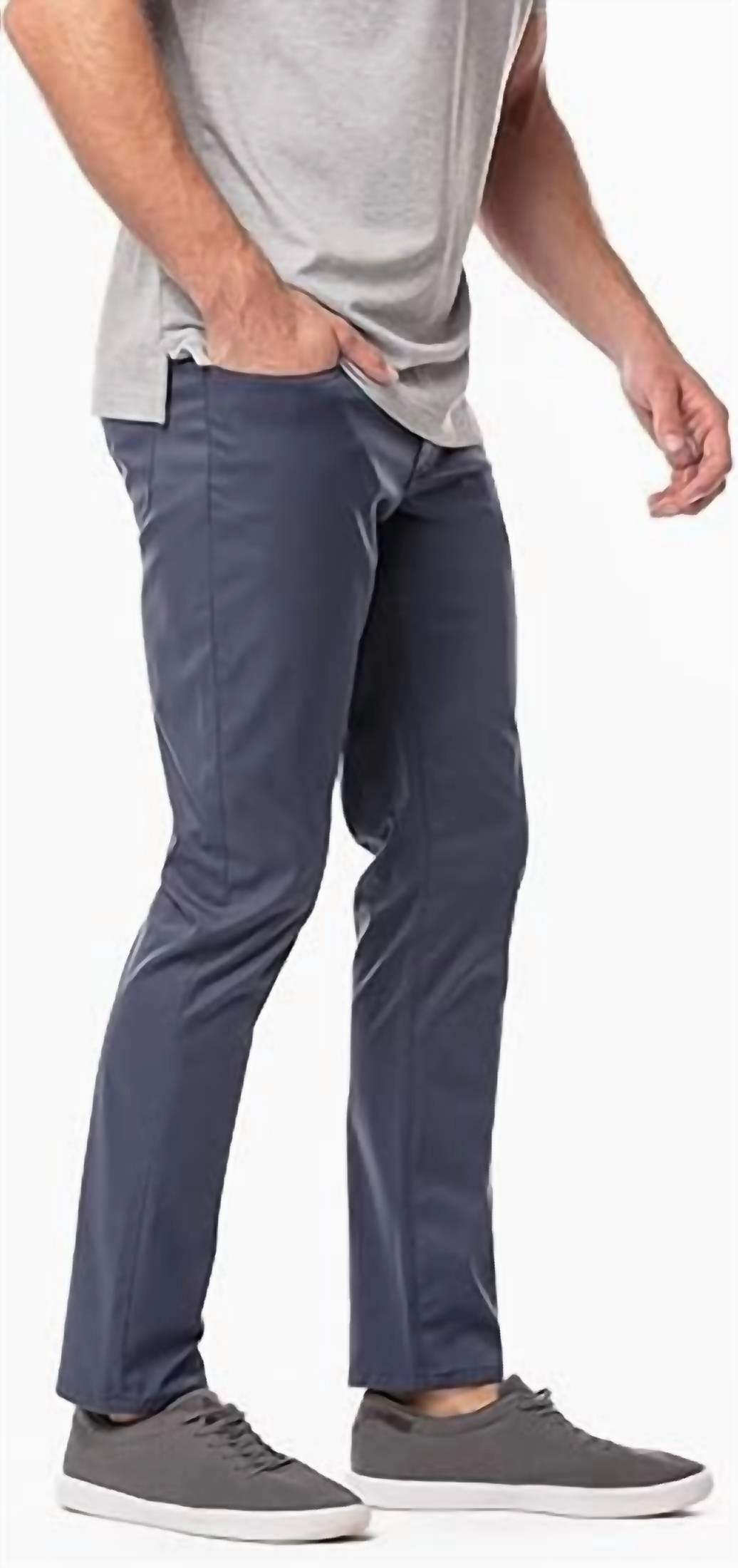 Open To Close Pant In Navy