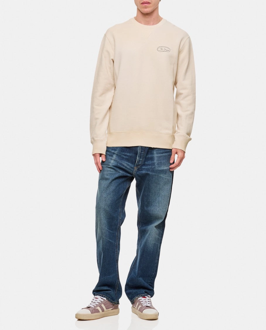 Organic Cotton Sweatshirt With Front And Back Print