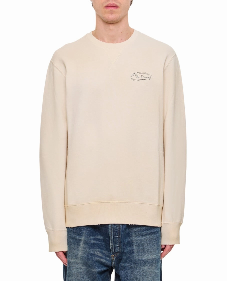 Organic Cotton Sweatshirt With Front And Back Print