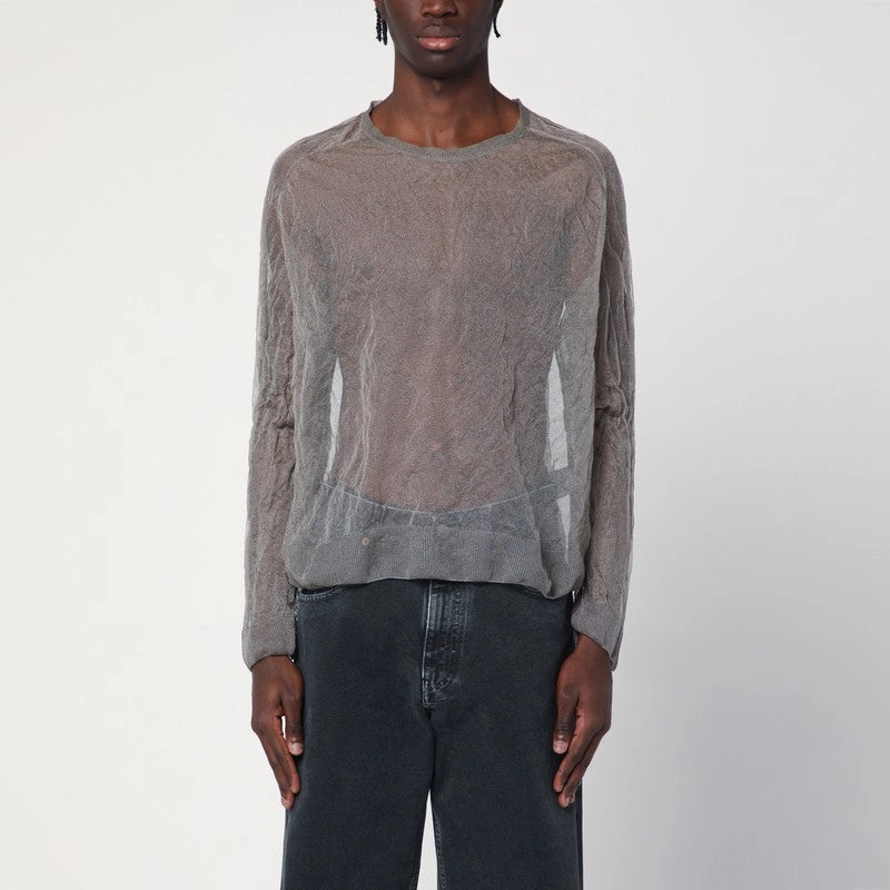 Our Legacy Men's Semi-clear Sweater In Silk Blend