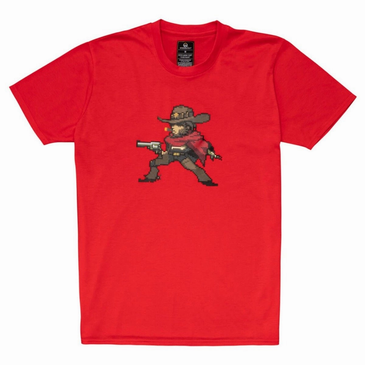 Overwatch McCree Character Pixel Art T-Shirt