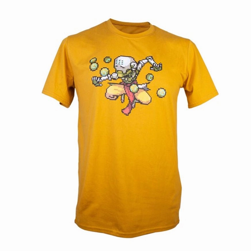 Overwatch Zenyatta Character Pixel Art T-Shirt