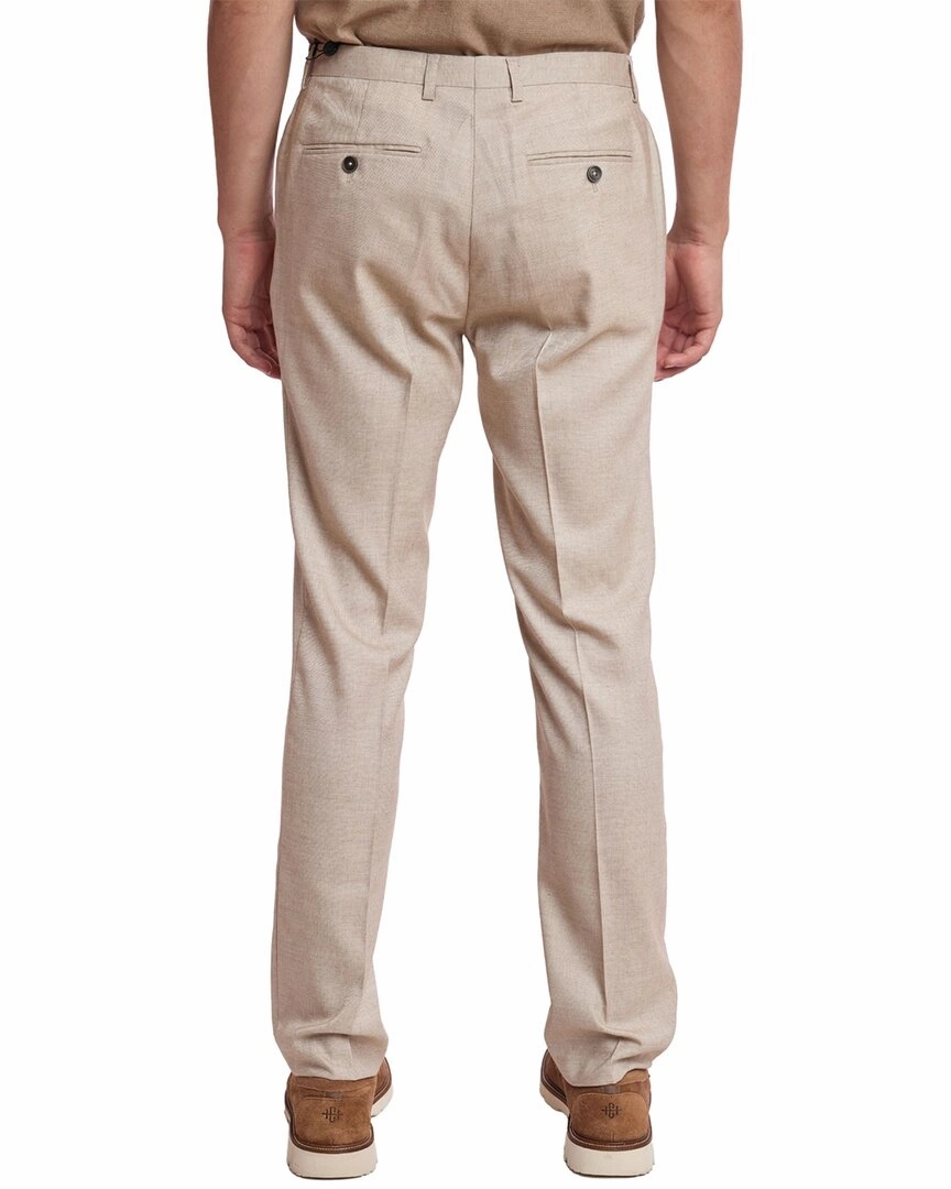Paisley & Gray Downing Slim Fit Linen-Blend Pant