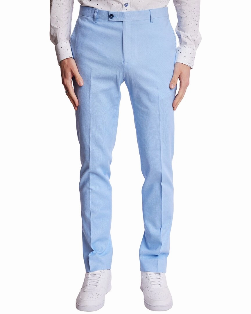 Paisley & Gray Downing Slim Fit Linen-Blend Pant