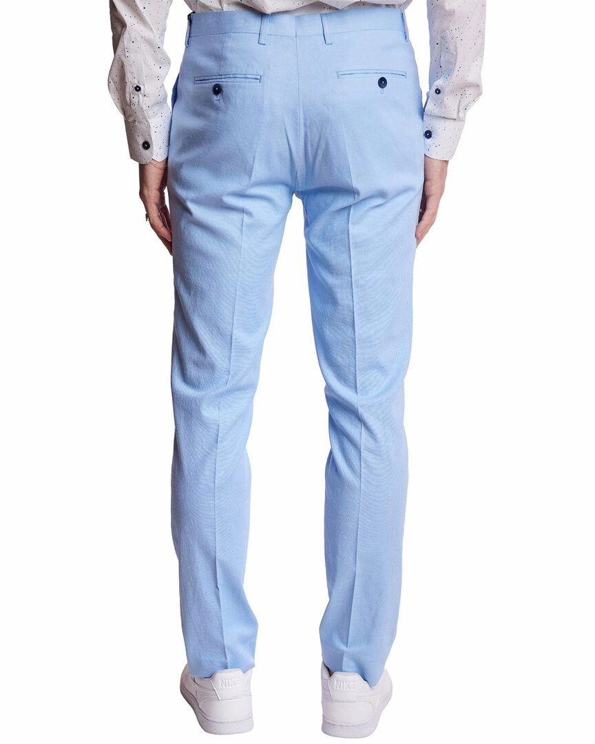 Paisley & Gray Downing Slim Fit Linen-Blend Pant
